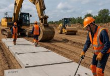 Использование плит ПДН в дорожном и промышленном строительстве